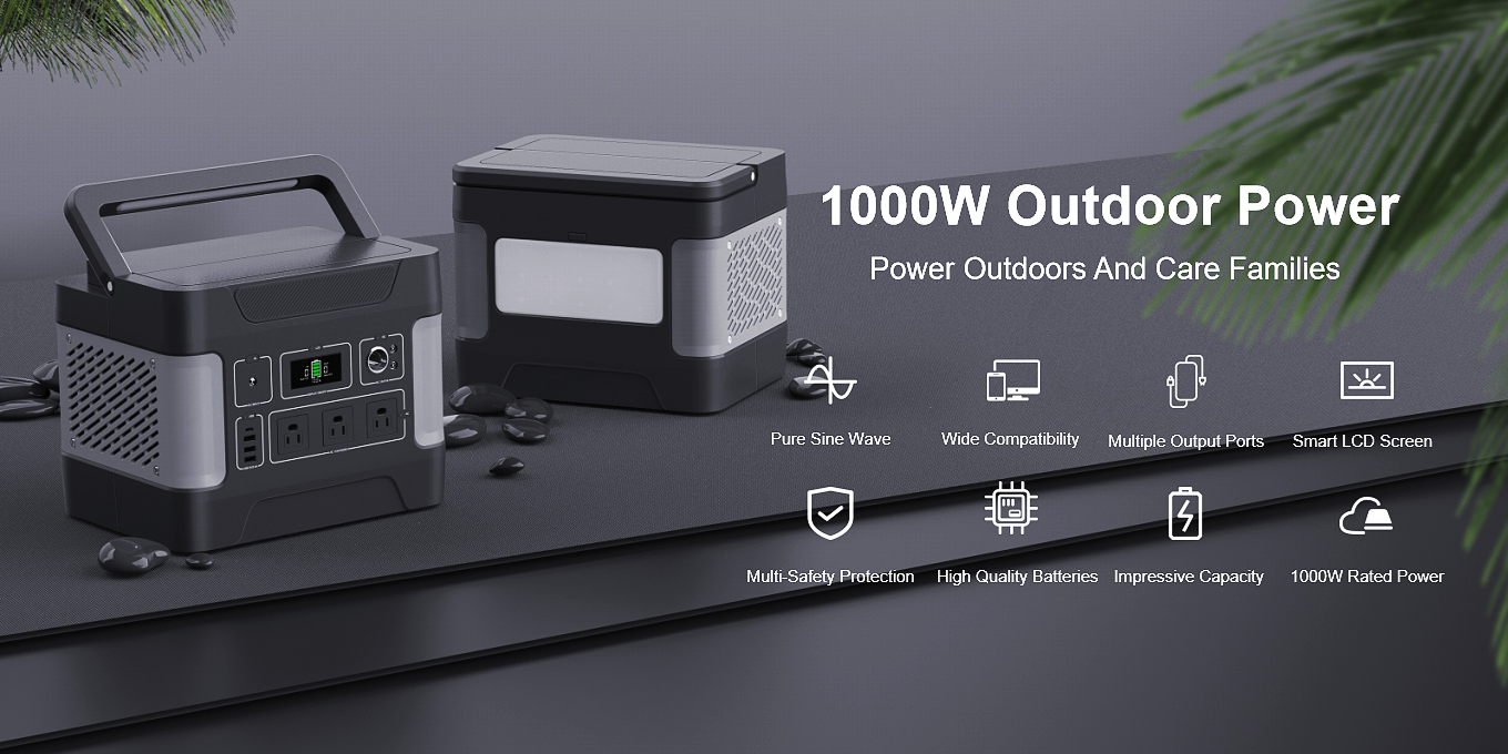 मोबाइल चार्जिंग के लिए 1000W डीप साइकिल सोलर जेनरेटर